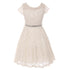Little Girls Lace Glitter Stone Belt Special Occasion Skater Dress 2-6 - SophiasStyle.com